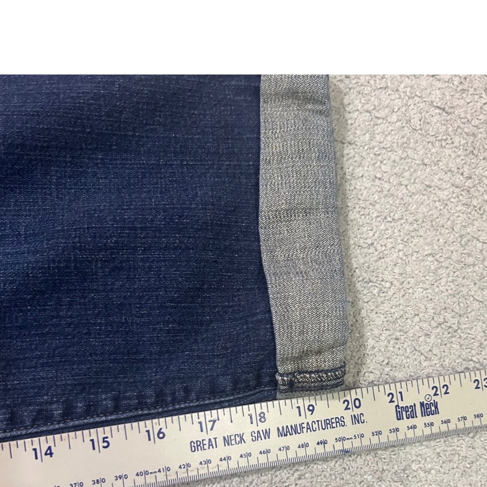 Levi's Capri Jeans 2000s Cuffed 14 Dark Wash Denim Indigo Casual Summer Boho - Picture 6 of 7
